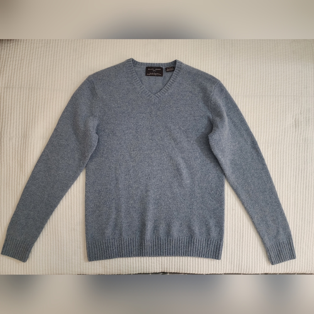 Black brown 1986 sweater in blue